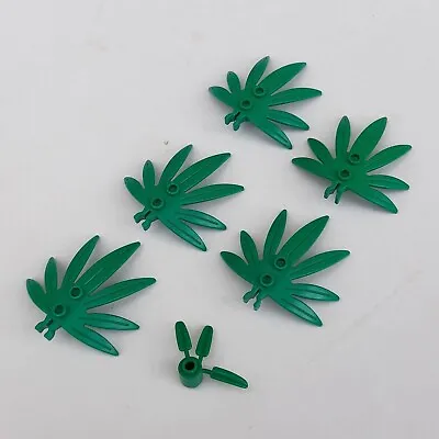 Buy LEGO Green Plant Leaves 6 X 5 Swordleaf With Clip X6 30239 • 1£
