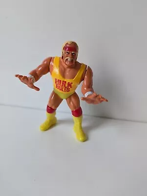 Buy 1991 Hasbro Hulk Rules Hogan Rare Loose Wrestling Figure Mint! • 25£