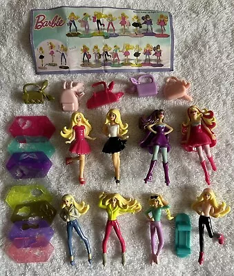 Buy Kinder Egg  Full Set Barbie Toys Ferrero 1 Paper 2016 • 10£