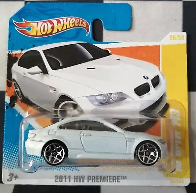 Buy Hot Wheels 2011 HW Premiere 10 BMW M3 Short Card 26/244 #26/50 • 14.95£