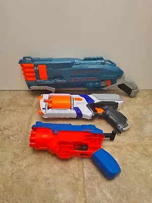 Buy Nerf Guns X3 Bundle Elite Strong Arm And Alpha Strike • 0.99£