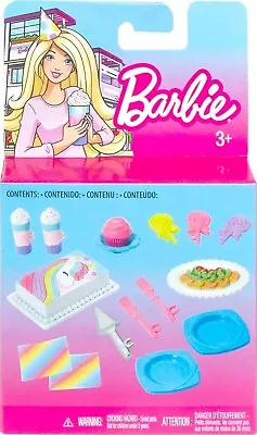 Buy Barbie 15 Piece Doll And House Accessory Set With Cake And Plates • 7.99£