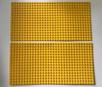 Buy LEGO 3857 BASE PLATE BOARD 16 X 32 32x16 Stud YELLOW  (2x BasePlates) Genuine • 14.95£