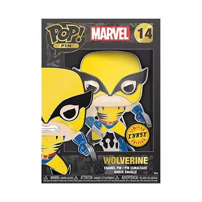 Buy Funko Pop! Pin Marvel X-MEN Wolverine #14 CHASE Enamel Pin Badge - SEALED! • 14£