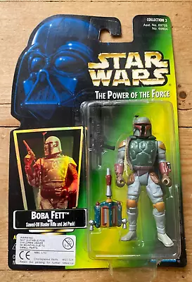 Buy Star Wars POTF Boba Fett Circle Carded Action Figure Green • 9.99£