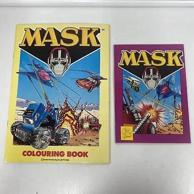 Buy Mask Colouring Book And Fun Pad 1986 Vintage Kenner Parker Toys Grandreams • 19.99£
