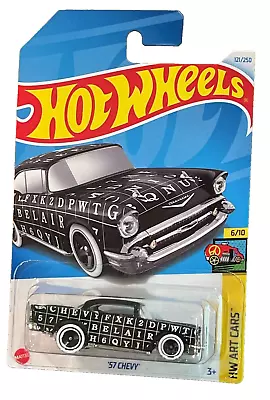 Buy Hot Wheels '57 Chevy Long Card HW Art Cars Long Card • 9.49£