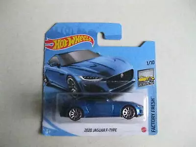 Buy Hot Wheels Jaguar F Type In Blue 1/10 Factory Fresh Set By Mattel Collectable • 6.74£