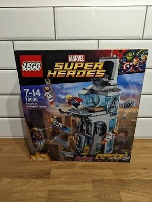 Buy Lego Marvel : Attack On Avengers Tower (76038) BRAND NEW SEALED RETIRED SET • 114.95£
