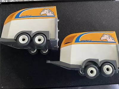 Buy Playmobil Horse Box X 2, Horse Stables, Preowned • 12£