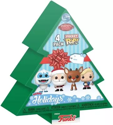 Buy Funko Pocket POP Rudolph - Tree Holiday Box 4 Pieces - Rudolph The Red-Nosed Re • 10.47£