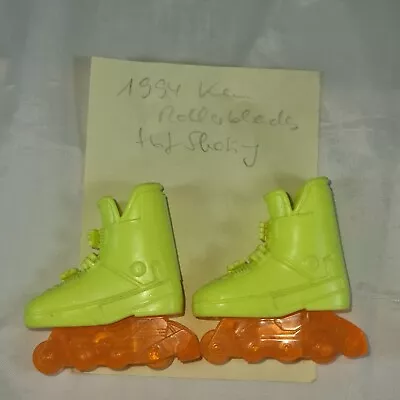 Buy Mattel Barbie Ken Hot Skating Rollerblades Yellow 1994 90s 90s • 3.37£