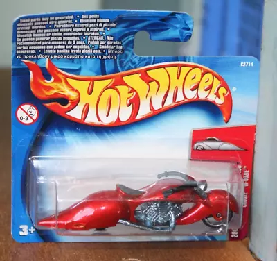 Buy Hot Wheels Crooze W-oozie Red Motorcycle - 2004 First Editions #46/100 C2714 • 5£