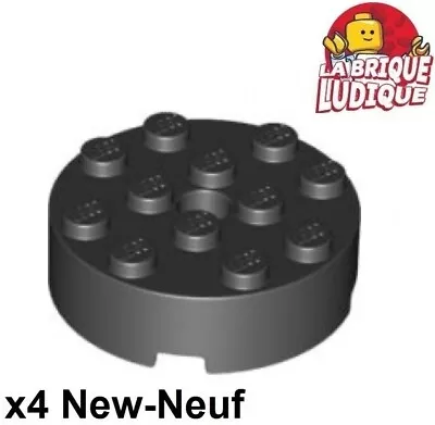 Buy LEGO 4x Brick Round 4x4 Black/Black 87081 New • 1.84£