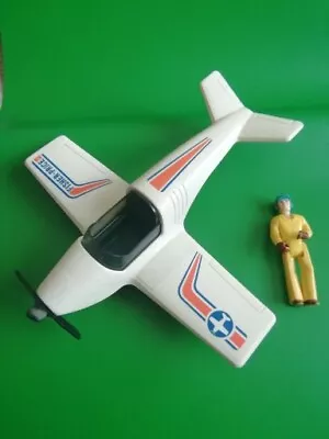 Buy FISHER PRICE Adventure People Daredevil Stunt Plane + Pilot Vintage 1974 White  • 14.99£