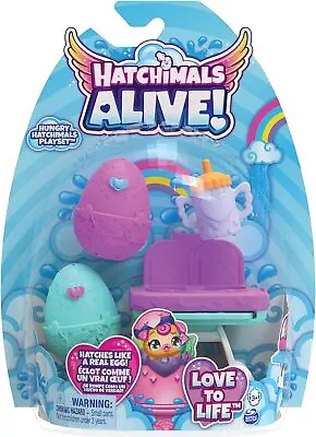 Buy HATCHIMALS Alive, Hungry Playset With Highchair Toy And 2 Mini Figures In Self-H • 16.15£