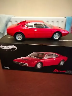 Buy Ferrari Dino 308 Gt4 1:18 Hotwheels Elite Red X5482 Mint Boxed Very Rare Ltd Ed • 200£