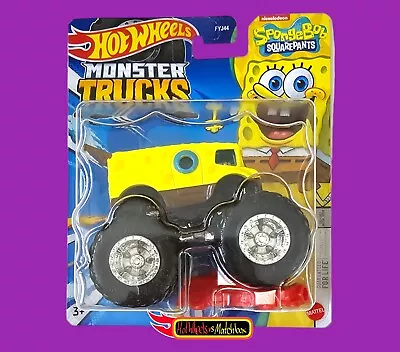 Buy Hot Wheels MONSTER TRUCKS SPONGEBOB SQUAREPANTS NEW 2024 G CASE • 7.99£