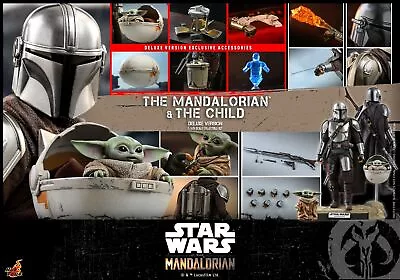 Buy In Hand New Hot Toys TMS015 The Mandalorian And The Child Deluxe Ver. 1/6 Figure • 252£