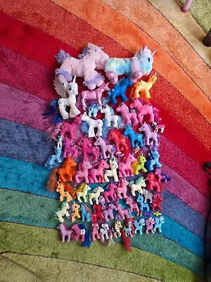 Buy My Little Pony Fakie Bundle Aprox 65. Ponies, Plush Unicorn Teddy & Pencil Case • 40£