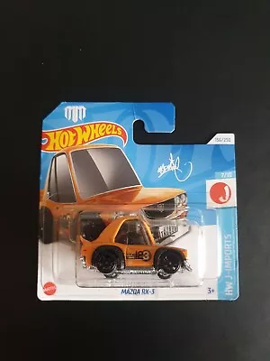 Buy Hot Wheels Mazda RX-3 Orange Tooned Hotwheels Short Card 2024 HRY71 New Release! • 3.50£