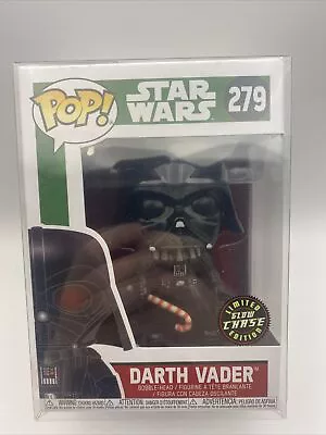 Buy Funko Pop Darth Vader 279 Star Wars Christmas Holiday Glow Chase  • 25£