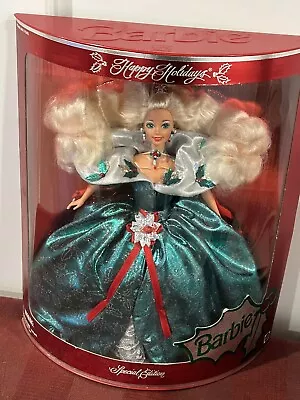 Buy Holiday Barbie Vintage 1995 Happy Holidays Special Edition Barbie Doll Mattel • 13.98£