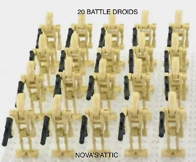 Buy 20 X STAR WARS BATTLE DROID MINIFIGURES • 9.49£