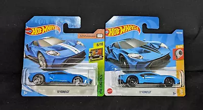 Buy Hot Wheels Pair Of '17 Ford Gt Models Blue. 2018 Hw Exotics And 2022 Hw Turbo. • 6.99£