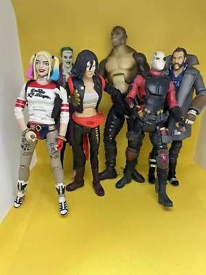 Buy DC Multiverse Suicide Squad Harley Joker Katana ,Killer Croc Baf  Mattel • 25£