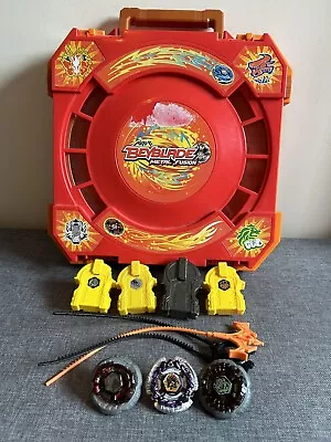 Buy Beyblade Metal Fusion Battle Arena Carry Case Hasbro Bundle • 39.99£