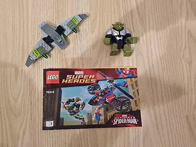 Buy Lego Marvel Spiderman Green Goblin Minifigure And Glider 76016 • 17.99£