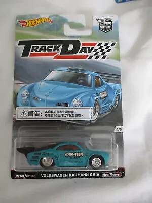 Buy Hot Wheels 2017 Car Culture Track Day Volkswagen Karmann Ghia Real Riders • 9.99£