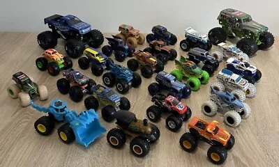 Buy Massive Hot Wheels Monster Jam Monster Trucks Bundle X23 1:64, X2 1:24 Scale • 26£