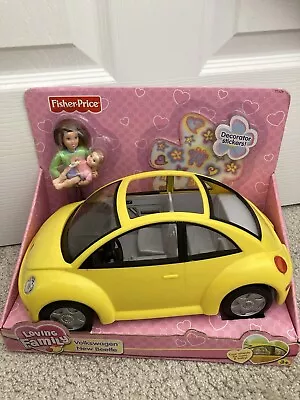 Buy Brand New Fisher Price Loving Family Dolls House Beetle Car Plus Mum And Baby • 55£