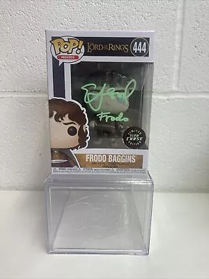 Buy Funko POP! The Lord Of The Rings Chase Frodo Baggins #444 Signed By Elijah Wood • 199.99£