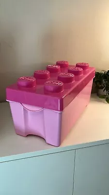 Buy Lego Duplo Pink Storage Brick 8 Study Container Box • 10.97£