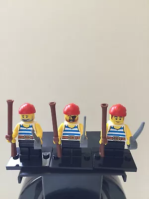 Buy Pirate Sailor Army X3 Minifigure MOC (Red Hat/Blue Uniform) - All Parts LEGO • 19.99£
