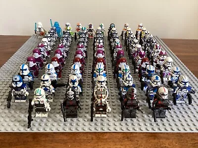 Buy Custom Star Wars Minifigures Clone Trooper Bundle Includes 501st Squad • 160£