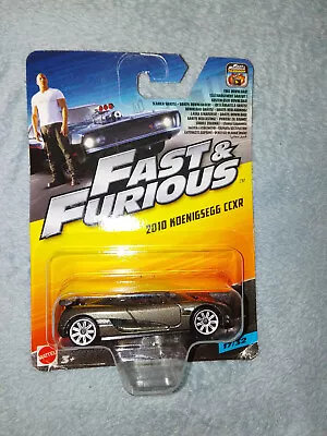 Buy The Fast And Furious Model Car. Mattel. 2010 Koenigsegg CCXR Grey. • 23£