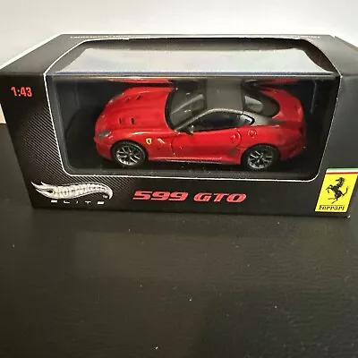 Buy 1:43 Hot Wheels Elite - Ferrari 599 GTO - Red! Mint Condition • 25£