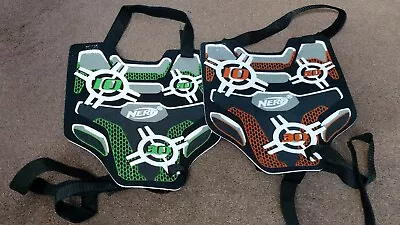 Buy Nerf Dart Tag Target Body Vests Lot Of 2, Orange And Green Team + 2 Cartridges • 10£