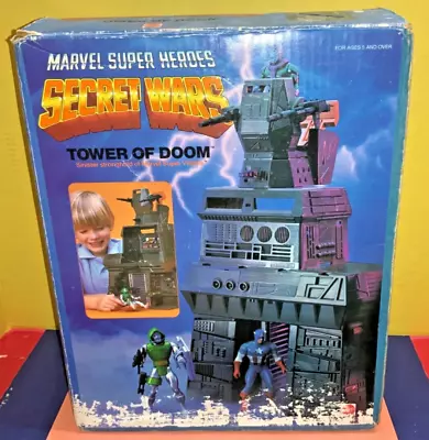 Buy VTG ’84 Mattel Marvel Super Heroes Secret Wars Tower Of Doom 7472 W/ Box - AS IS • 186.39£