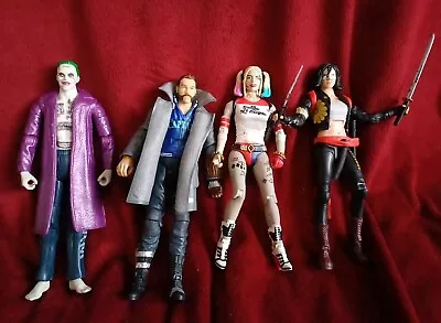 Buy DC Multiverse Suicide Squad Harley Quinn Joker Boomerang Katana Figures Mattel • 27.49£