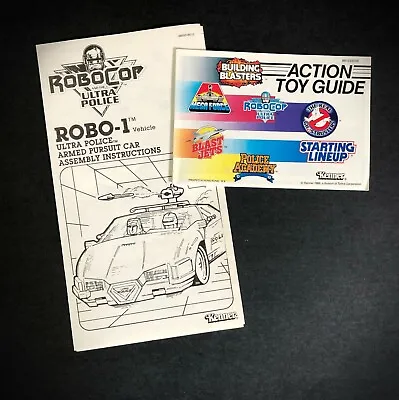 Buy Vintage Kenner Robocop Robo 1 Instructions + Product Catalogue - 1988 • 10.96£