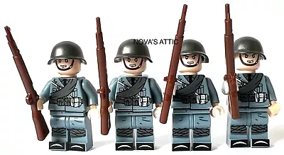 Buy WW2 German Army Soldiers Military 3D Printed Custom X4 Minifigures • 10.99£