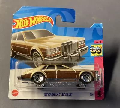 Buy Hot Wheels '82 Cadillac Seville #75/250 - 2023 H W The 80's 7/10    Short Card • 1.75£