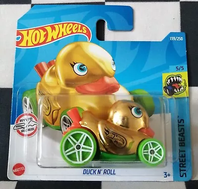 Buy 2022 Hot Wheels Duck N Roll Street Beasts Short Card Treasure Hunt 139/250 #5/5 • 10.95£