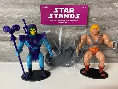 Buy Vintage MOTU He-Man - Black Star Stands - Action Figure Display Stands - 5pk • 6.99£