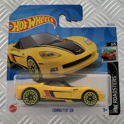Buy Hot Wheels Corvette C6 (Yellow) 1:64 Mattel Diecast • 4£